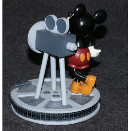 Disney Mickey Mouse Lights Camera Action Clock Statue Figurine