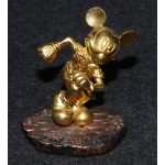 Disney Mickey Mouse Risis Singapore 24k Gold Plated Figurine