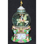 Disney Mickey Mouse Water Snow Globe Musical Carousel Waltz