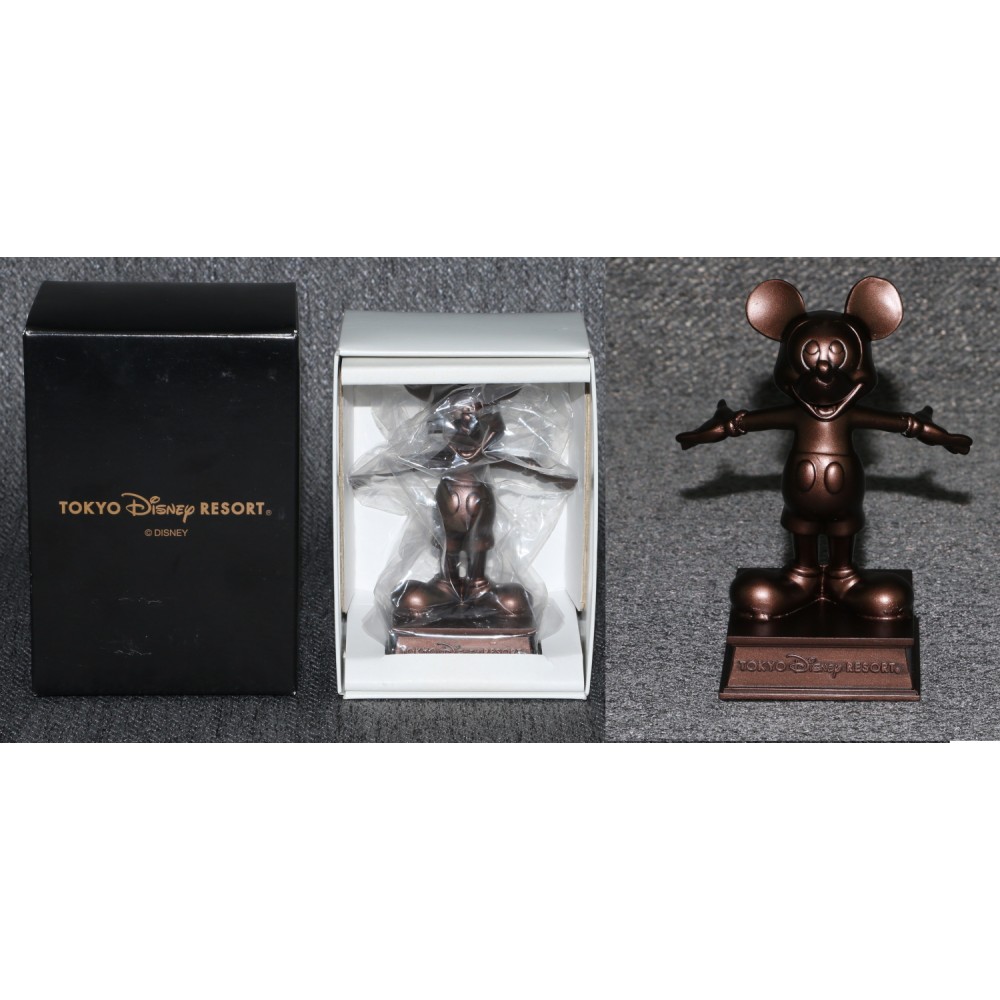 Disney Tokyo Japane Resort Bronze Mickey Mouse Figurine