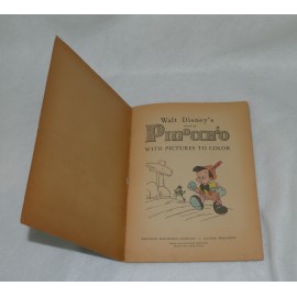 Pinocchio Book 1939 Cocomalt Giveaway Whitman Store Display Poster Set