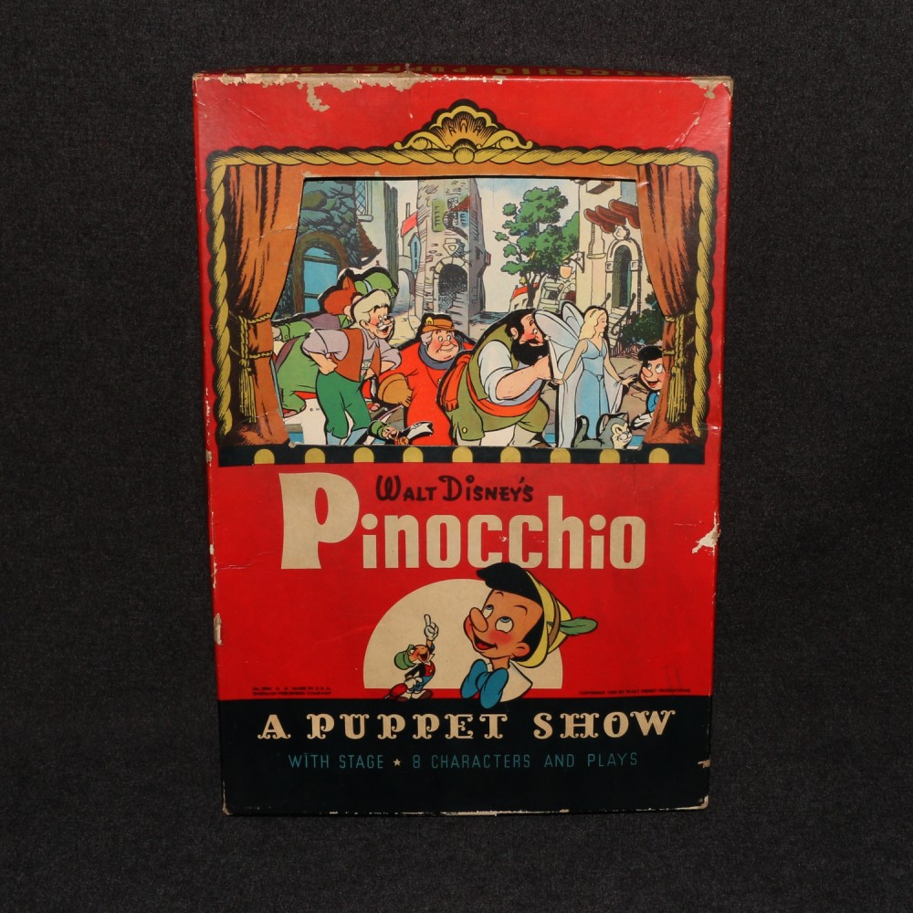 Disney 1939 Pinocchio Puppet Show Boxed Whitman #2904