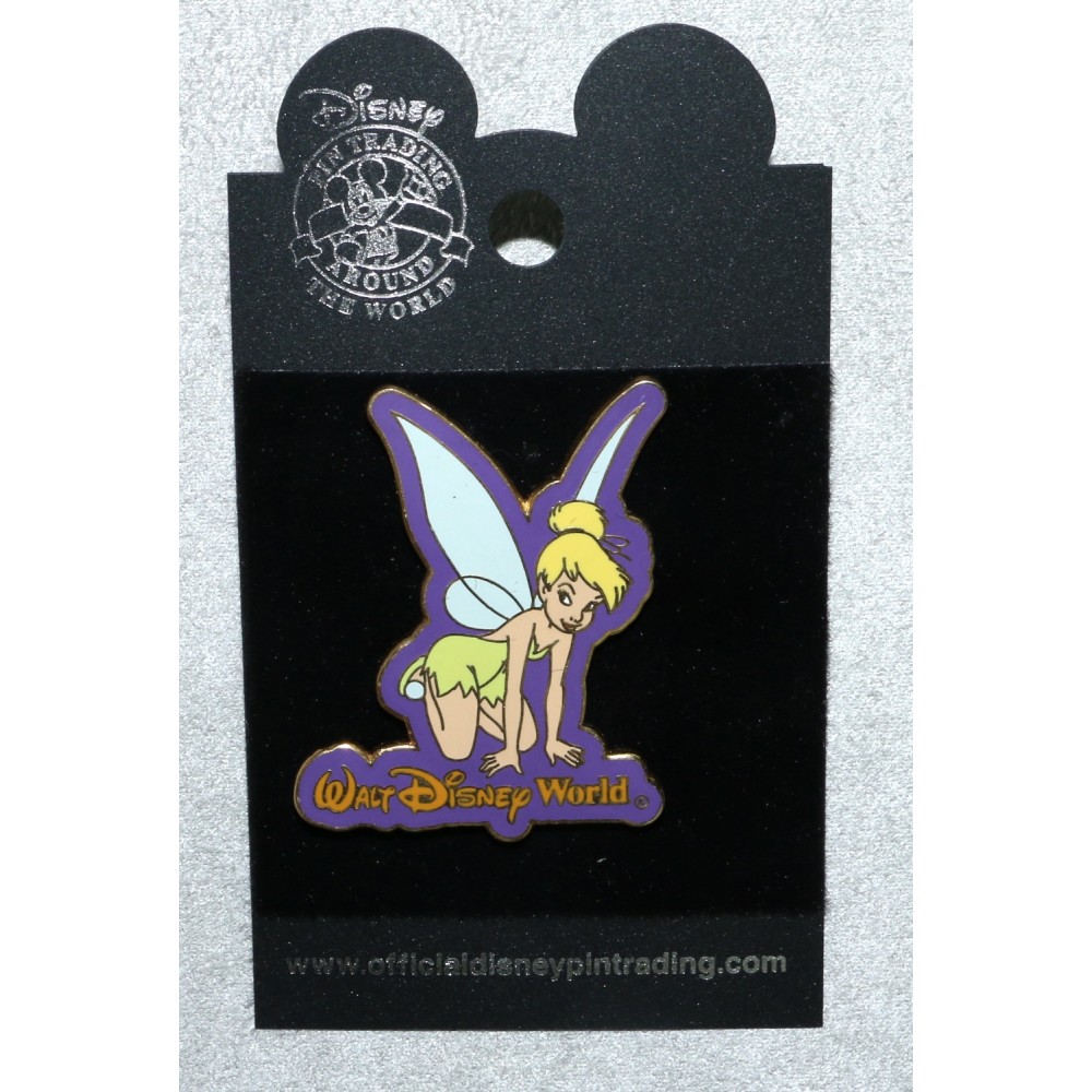 Disney Pin Tinker Bell Search For Imagination Name Drop WDW Logo 2002