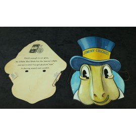 Disney 1939 Pinocchio Gillette Razor Blades Masks Set of 2 Premium Jiminy