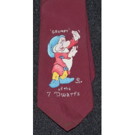 Disney Snow White 7 Dwarfs 1930s Grumpy Childs Tie On Card