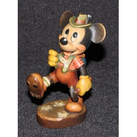 Disney Anri 1988 Mickey Mouse Statue German Alpine Wood Carving 4