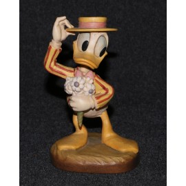 Disney Anri 1988 Donald Duck Dapper Don Statue Wood Carving 4