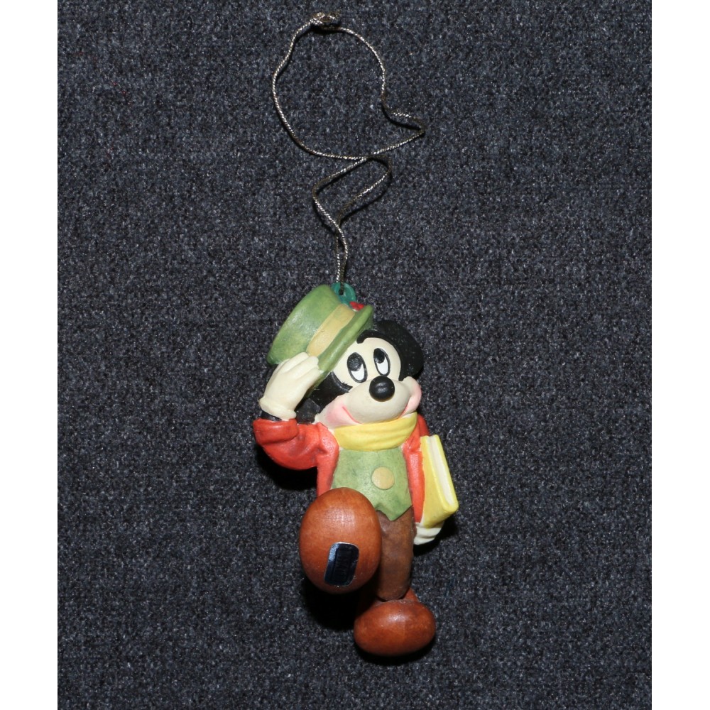 Anri Disney Mickey Mouse Ornament Toriart Italy Wood Christmas Carol