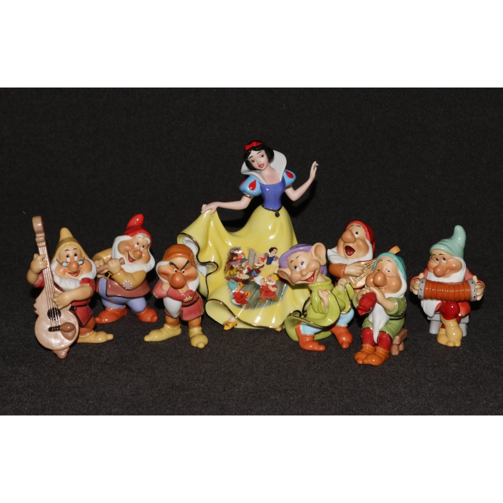 Disney Snow White & The Seven Dwarfs 2007 Figurine Set Bradford 70th Anniversary