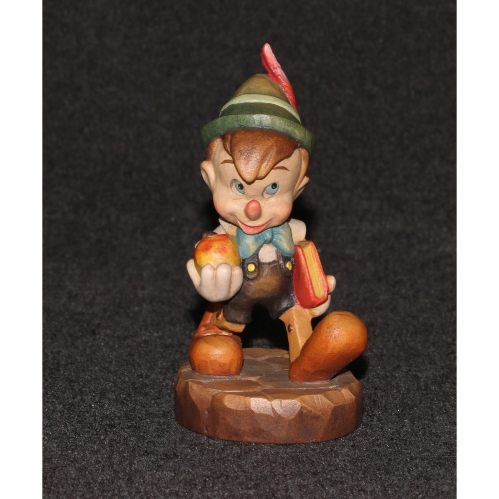 Disney Anri 1988 Pinocchio Apple in Hand Statue 4