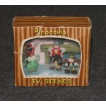 Disneykins 1960s MIB TV Scenes Pinocchio Geppetto Jiminy 2nd Faux Brown Wood A