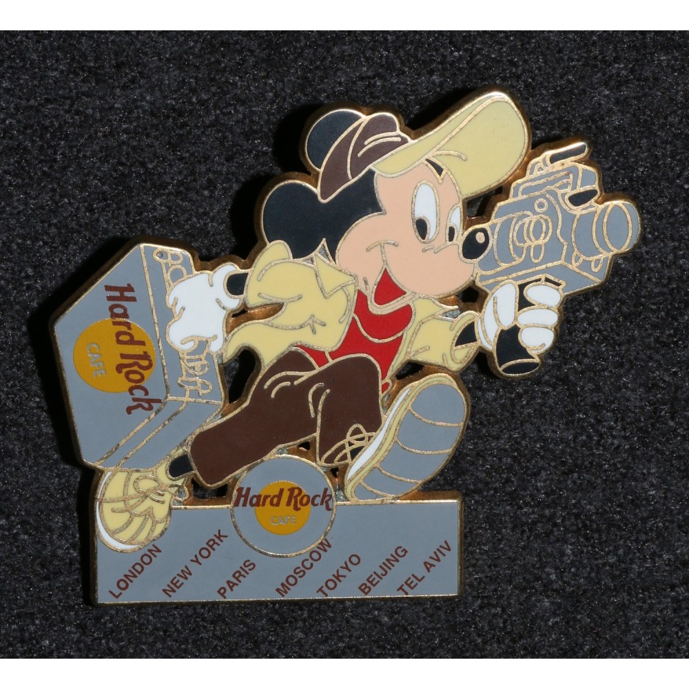 Disney Pin Mickey Mouse 1990's Hard Rock Cafe Cameraman Fantasy