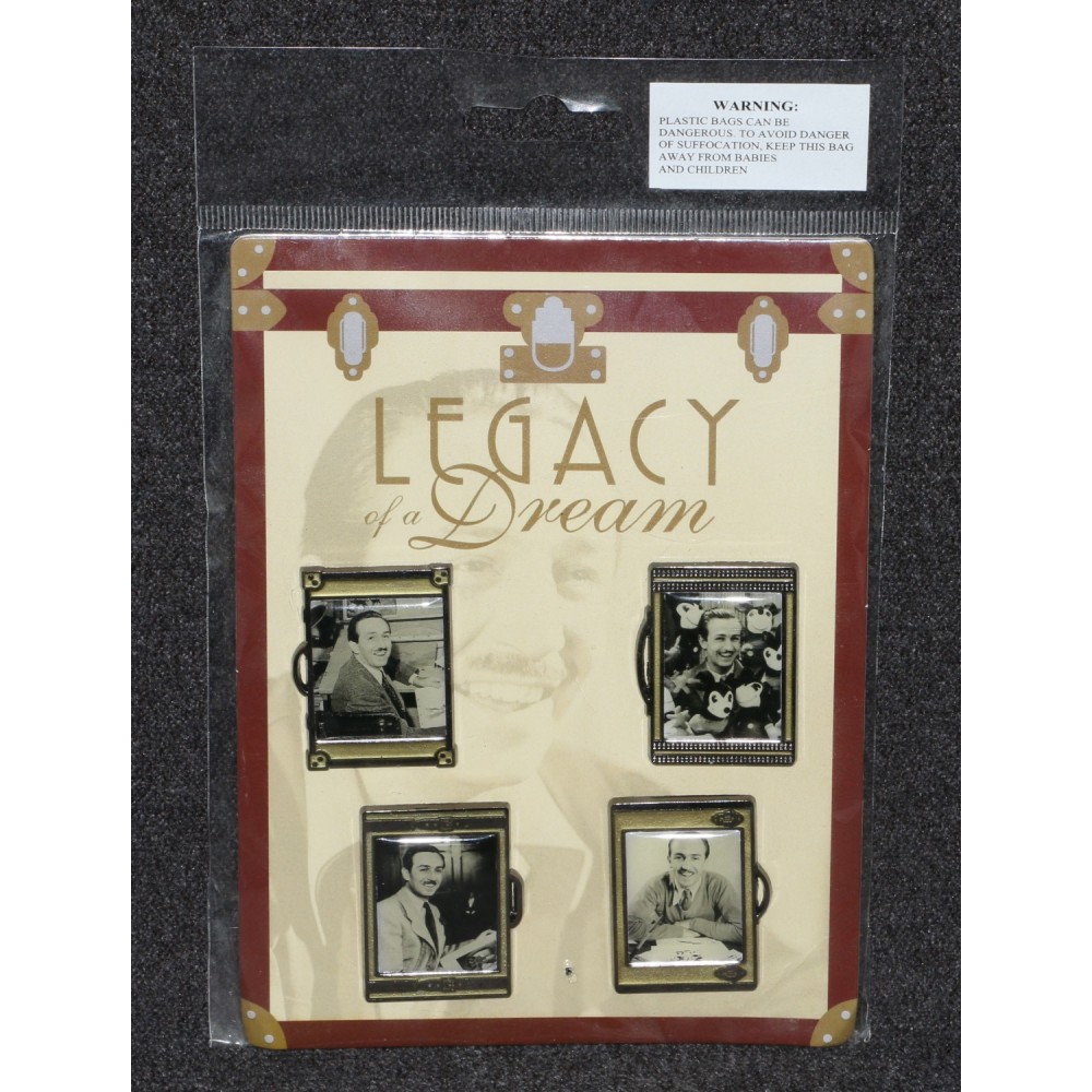 Disney Pin Walt Disney Legacy of a Dream x4 Booster Pack