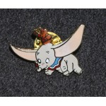 Disney Pin Flying Dumbo Timothy Mouse Flying