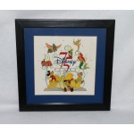 Disney Pin Set Tinker Bell 75 Years Love Laughter Framed x8 1998 LE 7,500