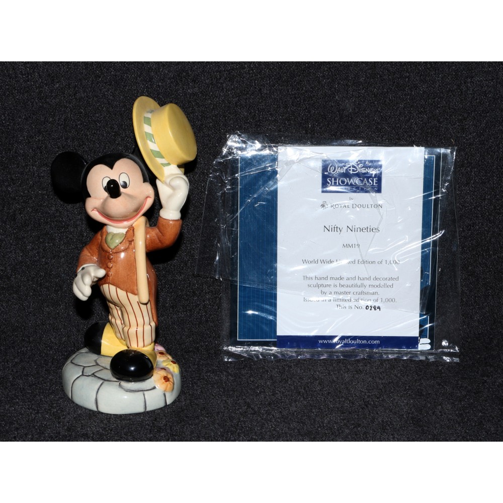 Disney Royal Doulton Mickey Mouse Statue Figurine MM19 Nifty Nineties