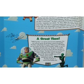 Toy Story Totally 1995 Event Invitation Pete Docter Autograph Sketches LA Times