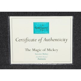 WDCC Disney The Magic of Mickey Sorcerer's Apprentice Visa Charter Exclusive