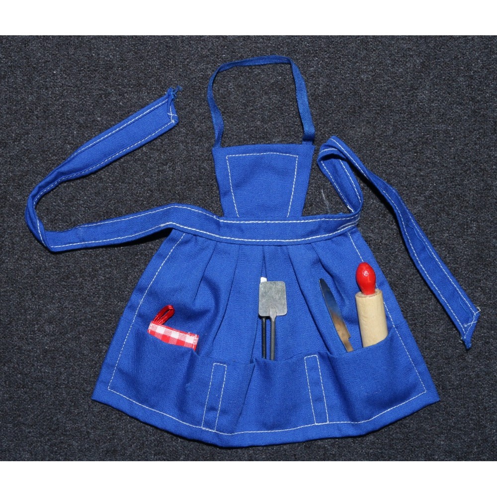 Barbie PAK 1960s What's Cooking Apron Blue Kitchen Utensils Complete