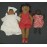 African American Black Stuffed Rag Dolls Lot 1960s