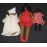 African American Black Stuffed Rag Dolls Lot 1960s