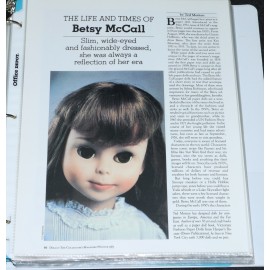 Betsy McCall Doll Vintage Ultimate Reference Pictures Articles Scrap Book Binder