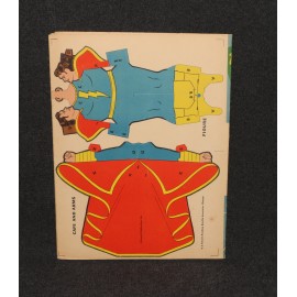 Paper Dolls 1945 Captain Marvel Fawcett Flying Marvels Shazam Uncut Punch Outs