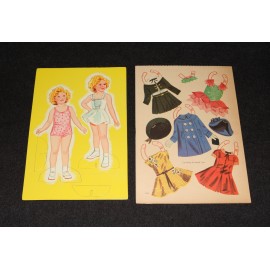 Paper Dolls 1958 Saalfield Shirley Temple #4435 Original Unused Uncut