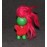 Troll 1964 L Khem Green Moon Goon Alien Magenta Hair