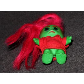 Troll 1964 L Khem Green Moon Goon Alien Magenta Hair