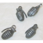 GI Joe 1964 1960s Accessory Army Hand Grenades Lot of 4 Original