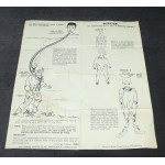 GI Joe 1964 1970 Accessory Instruction Sheet 8 Ropes of Danger Diver Original