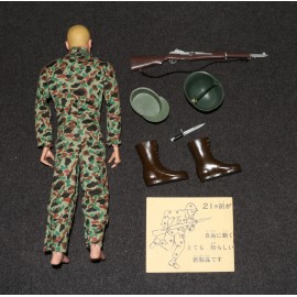 GI Joe 1964 1960s Sanyei Pre Takara Action Soldier Marine Set #701 Japan Exc MIB