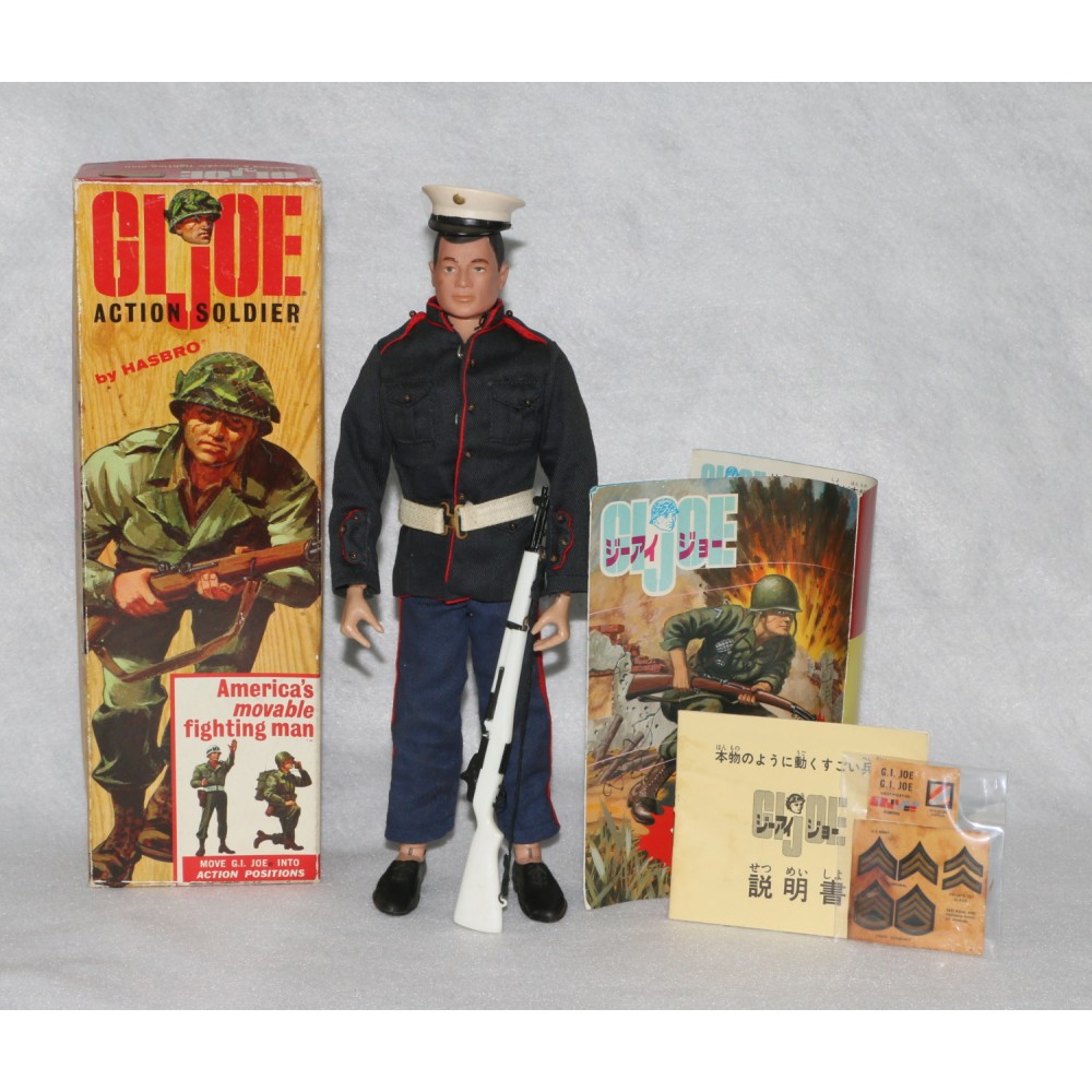 GI Joe 1964 1960s Sanyei Pre Takara Action Dress Marine Set #703 Japan Exc MIB