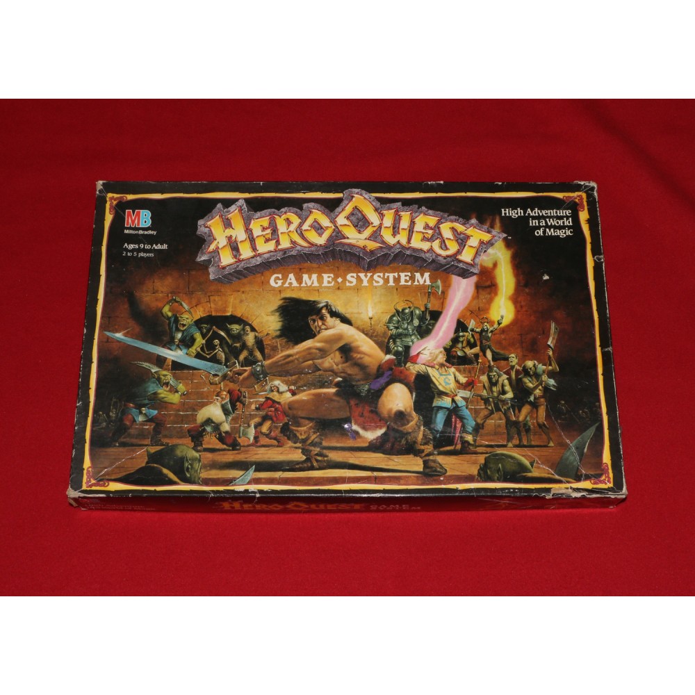 Hero Quest Milton Bradley 1989 Sword Sorcerer Board Game 99.9% Complete