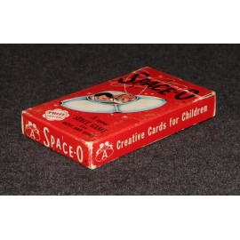 Card Game Space-O Aarco Spaceship UFO 1950s Boxed Whitman