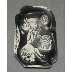 Flintstones Ashtray 1961 Hanna-Barbera Arrow Houseware Betty Phone Charcoal