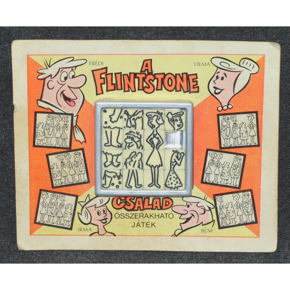 Hanna-Barbera Flintstones 1964 Roalex Sliding Puzzle MOC Hungarian