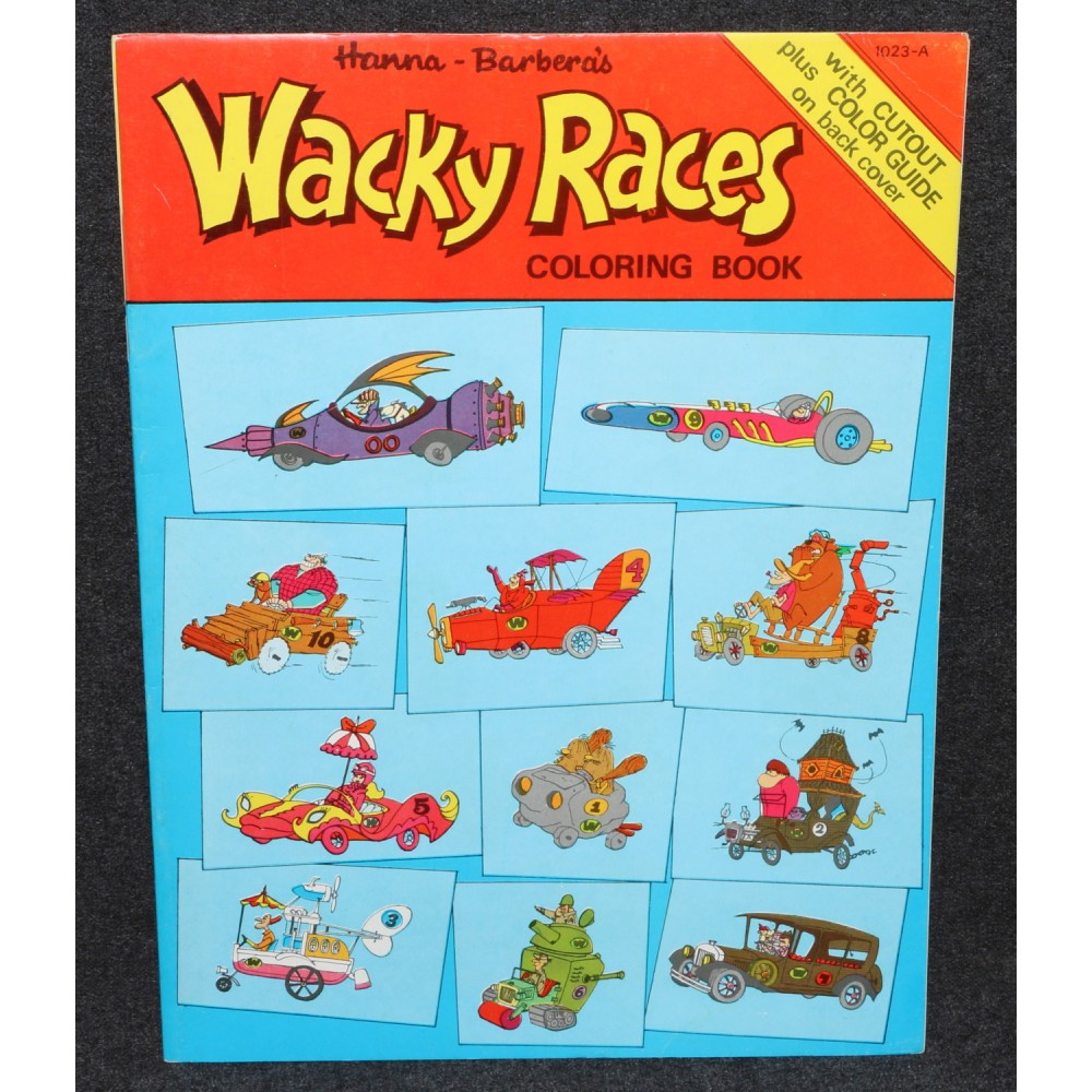 Hanna Barbera Wacky Races Coloring Book Australian Exclusive 1960s