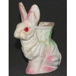 Easter Bunny German Paper Mache Composition Candy Container Germany 7 1/2â€