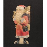 Santa Claus Father Christmas German Early 1900's Prssed Cardboard Figure