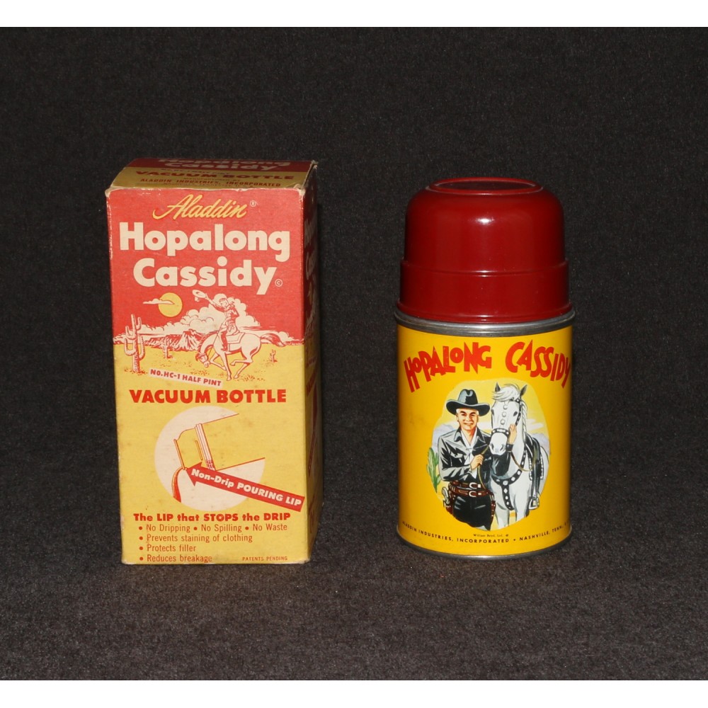 Hopalong Cassidy Aladdin Lunchbox 1950 Thermos Only Vacuum Bottle MIB