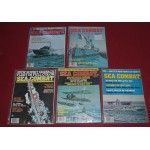 Sea Combat Monthly Ships Magazine x5 1970s Lot