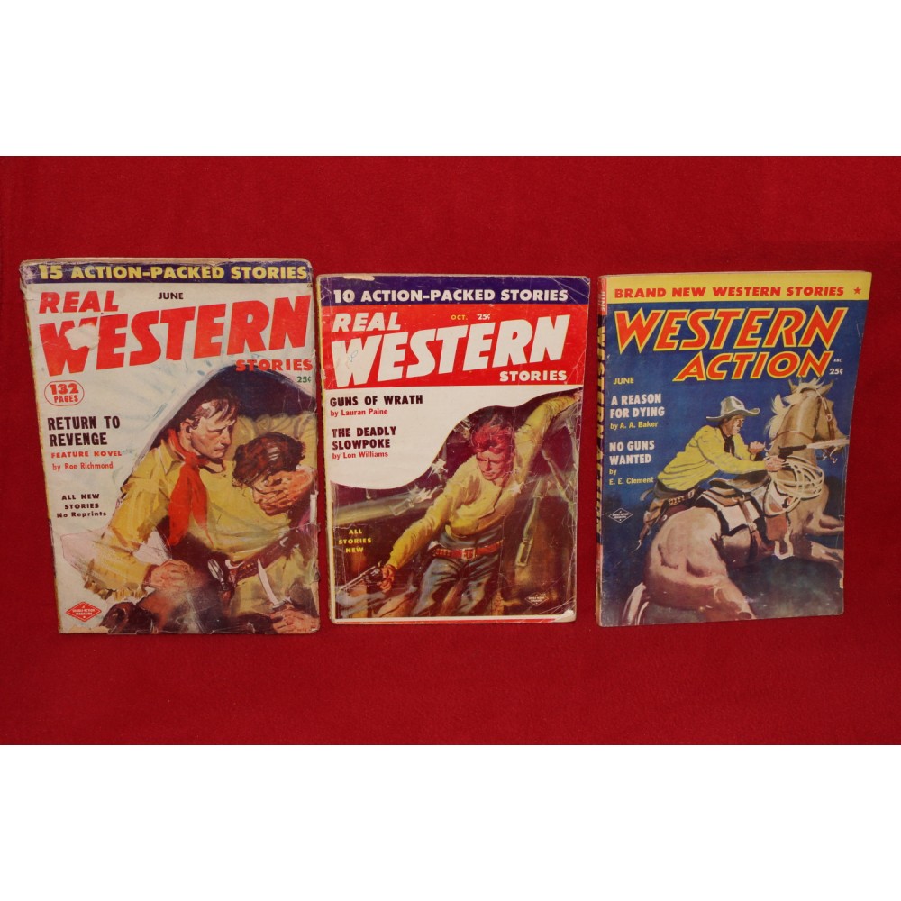 Magazine Pulp Vintage Western 1950s 1960s Lot