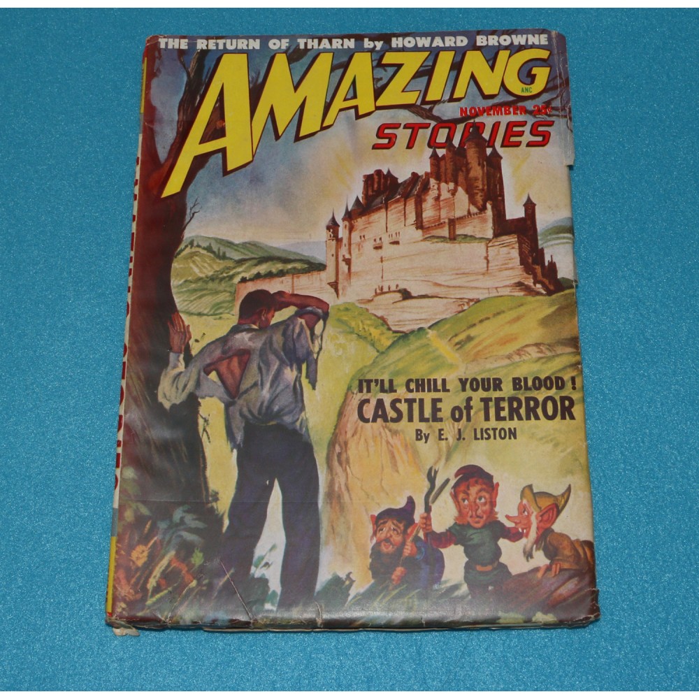 Pulp Magazine Amazing Stories November 1948 Castle of Terror