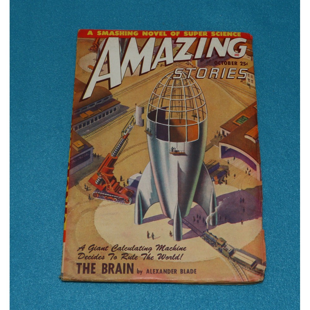 Pulp Magazine Amazing Stories October 1948 The Brain