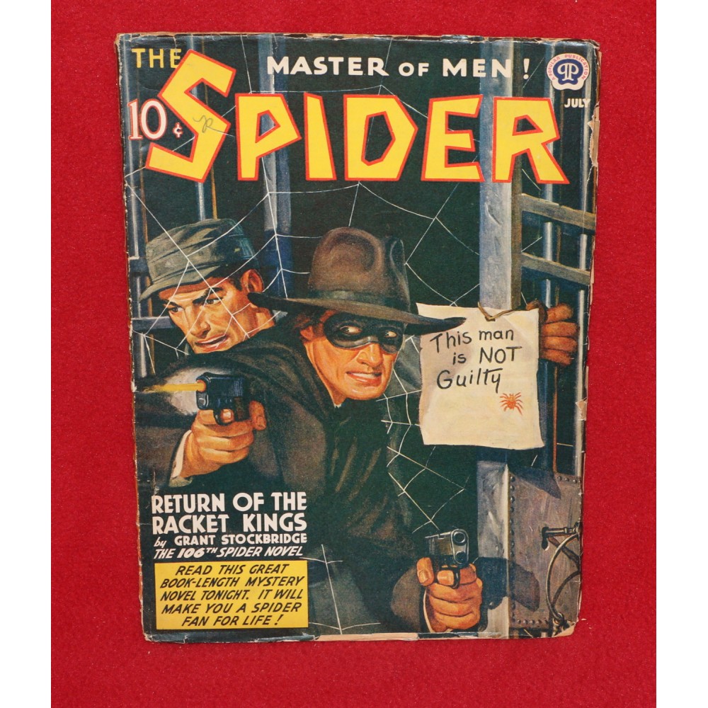 Pulp Magazine The Spider Master of Men Return of the Racket Kings July 1942