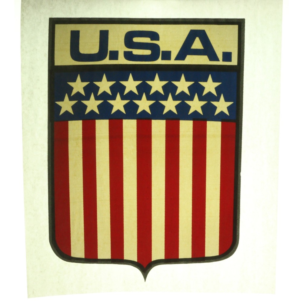 U.S.A. USA United States of America Flag 1970's Iron On T-Shirt Transfer