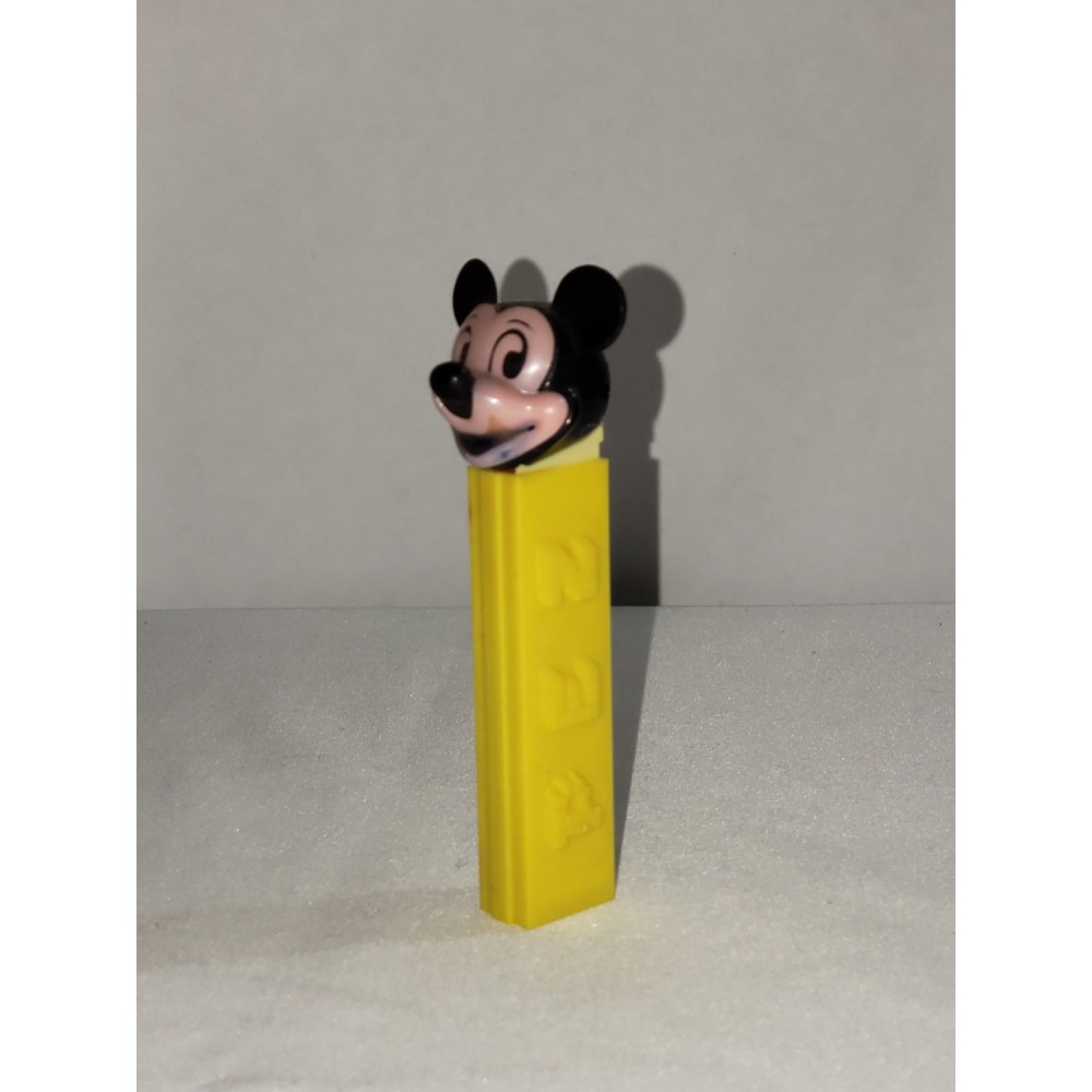 Pez Disney Mickey Mouse, 3.4 No Country Removable Face Yellow Stem