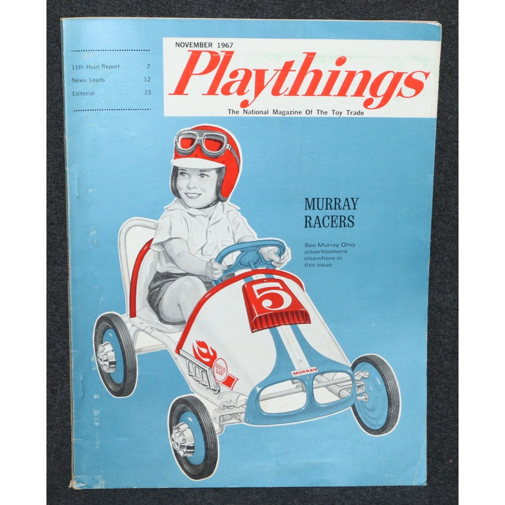 Playthings Nov 1967 Dealer Catalog Murray Bandai Playskool Corgi Fisher Price